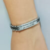 Bracciale Padrino battesimo incisione personalizzata con Dedica