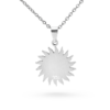 Collana con Sole e punti luce 1 incisione personalizzata