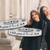 Bracciali Migliori Amiche Rigidi Incisione Personalizzata con 1 Dedica per Lato