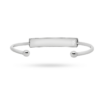 Bracciale rigido donna aperto retro incisione personalizzata 1 per lato